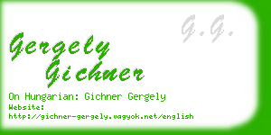 gergely gichner business card